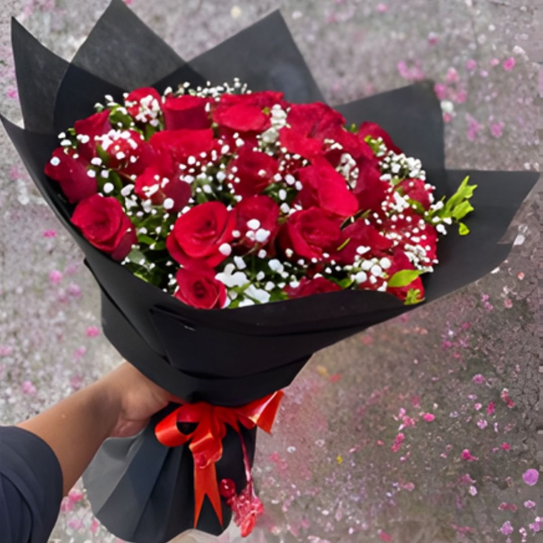 red roses bouquet